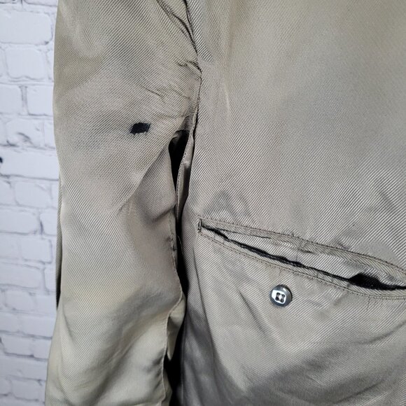 Oscar De La Renta Brown 100% Lambswool 2 Button Blazer Sport Coat Size 48R - Picture 6 of 16